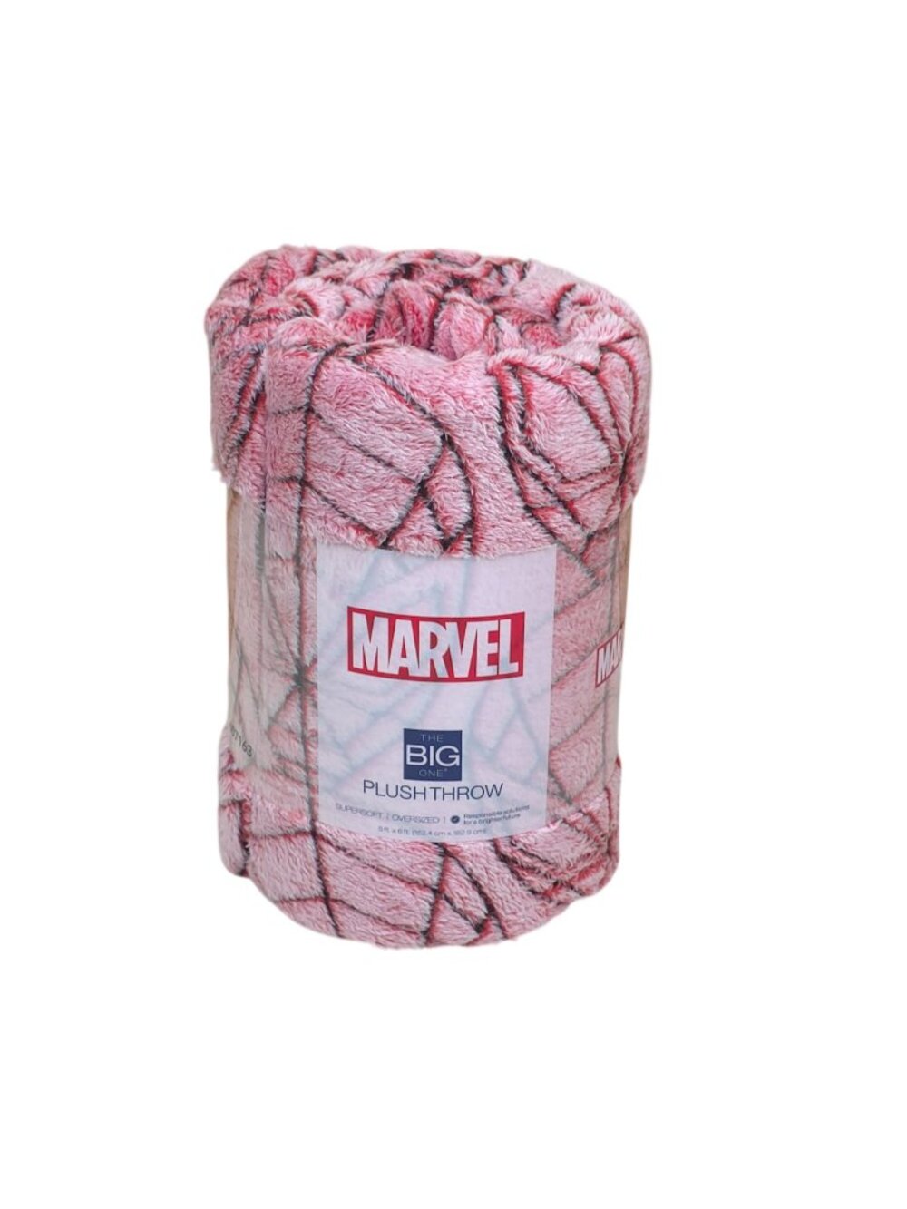 Marvel The Big One Plush Throw Supersoft Oversized 5x6 Faux Fur Spiderman Themed